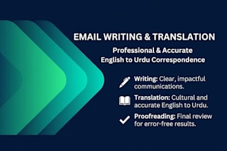 write, translate and craft, professional emails