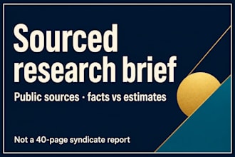 write a sourced research brief from public sources