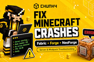 fix your minecraft server, modpack crashes, fabric, forge or neoforge errors