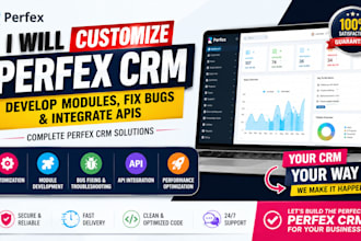 customize perfex crm develop modules fix bugs integrate apis