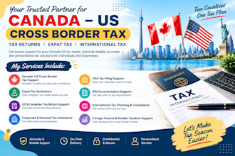 provide canada US cross border tax, expat tax and international tax support