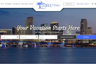 design direct booking vacation rental and apartment booking website