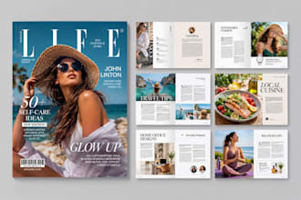 design fashion magazine, lifestyle magazine, beauty magazine, travel magazine