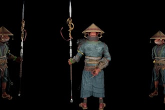 ue5 humanoid model,anthropomorphic character,3d game creature,modular body parts