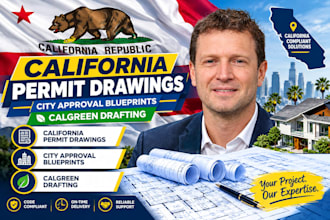 california permit drawings, city approval blueprints, calgreen drafting