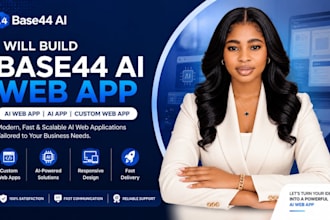 build a base44 ai web app, ai app, or custom web application