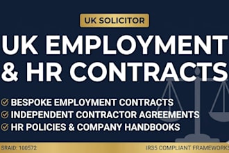 draft UK employment contracts and independent contractor