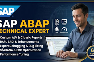 do sap abap developments, alv, bapis, enhancements, and bug fixing