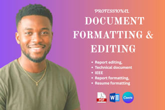 format edit technical document report writing resume ieee mls citation refrence