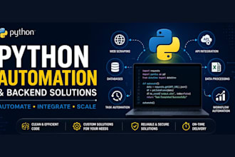 develop python automation scripts and backend solutions