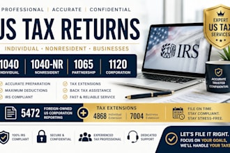 prepare and efile us 1040 1065 1120 5472 4868 tax returns