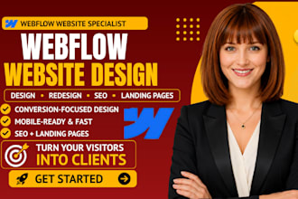 webflow website design redesign build fix webflow seo update figma to webflow