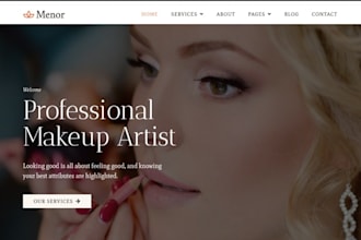 design wix makeup artist website bridal makeup permanent makeup artistry website