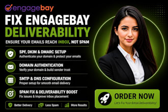 fix engagebay deliverability spf dkim dmarc domain