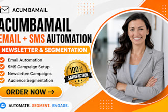 setup acumbamail email sms automation newsletter and segmentation