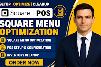 do square menu optimization pos setup inventory cleanup restaurant menu