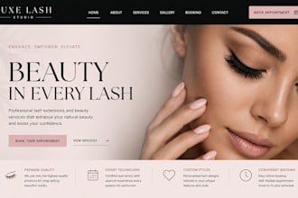 build wix lash artist website squarespace eyelash beauty website