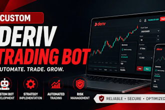 create and setup a custom deriv trading bot with automation