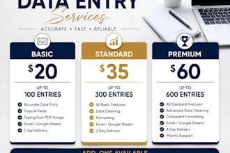 provide accurate and professional data entry services