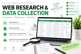 do web research and data collection