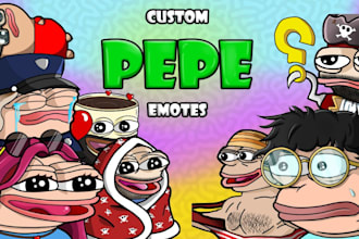 draw custom pepe or peepo emotes for twitch and kick
