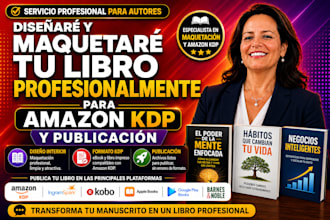 diseñaré y maquetaré tu libro profesionalmente para amazon KDP