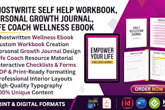 ghostwrite self help workbook personal growth journal life coach wellness ebook