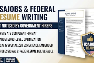 write an ats compliant federal resume that gets interviews