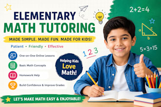 be online math tutor for elementary school