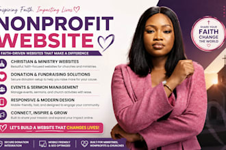 christian website design, ministry website, church website, donation website