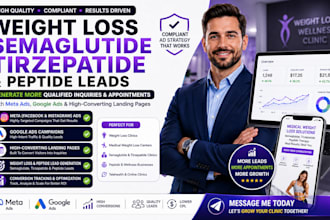 generate weight loss clinic leads with meta google ads and landing page