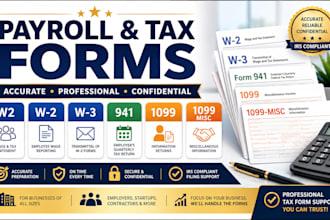 file your w2 w3 941 1099 w8ben w9 itin misc payroll tax forms