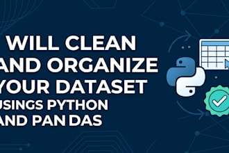 clean and organize your dataset using python and pandas