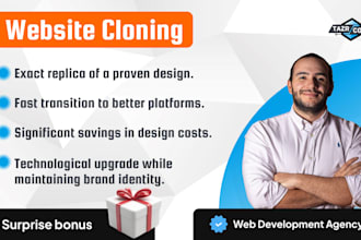 clone, duplicate or redesign any website into wordpress