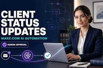 build make com ai automation for law firm case status updates