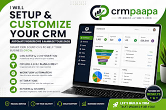setup hubspot CRM, automation, pipeline and lead management