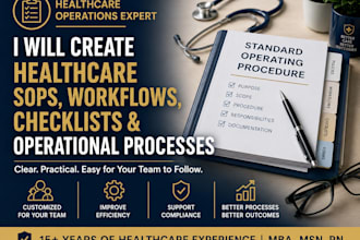 create healthcare sops, workflows, checklists, and processes