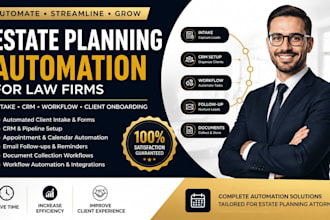 build estate planning intake automation and law firm client onboarding workflows
