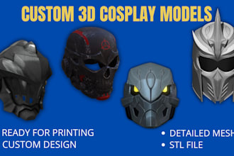 create wearable 3d cosplay armor, helmets and props