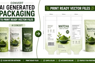 convert ai generated packaging design into print ready vector files
