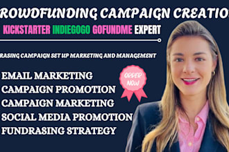 crowdfunding campaign creation on gofundme kickstarter indiegogo fundraising
