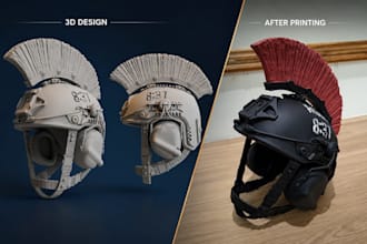 create custom 3d helmet models, helmet design for printing and manufacturing