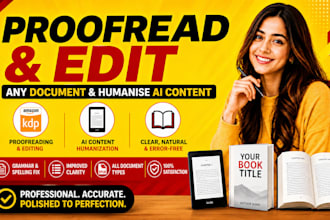 proofread ,edit and humanize your ai content professionally