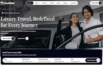 design wix car rental website suv rental van rental car hire auto rental website