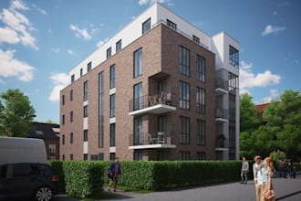 remodel your unit in apartment building, multi floor home 2d plan with 3d render