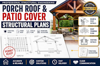 engineer your porch roof and patio cover with structural plans