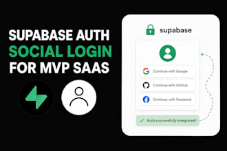 setup supabase auth, database, and backend for your saas mvp