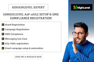 setup gohighlevel a2p 10dlc registration and SMS compliance