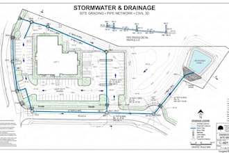 do stormwater management drainage site grading and storm pipe network plans