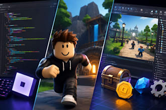 create roblox scripts, lua systems, game mechanics and roblox studio scripting